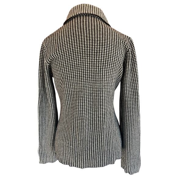 Bartolini made in Italy houndstooth cardigan - wool, cashmere blend - size L - Picture 3 of 6